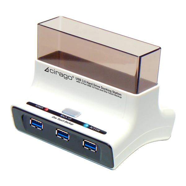 Cirago USB 3.0 Hard Drive Docking Station - with 3 Port USB 3.0 Hub - MPD Mobile Parts & Devices - Motorola Authorized Distributor