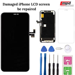 Can a damaged iPhone LCD screen be repaired?