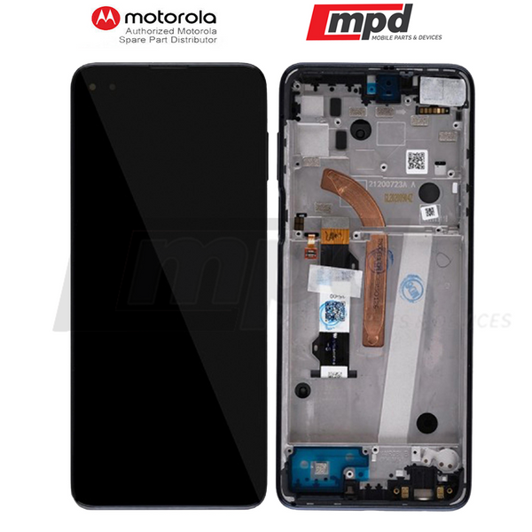 Motorola Moto G 5G (XT2213 / 2022) Display Assembly with Frame Moonlight Grey