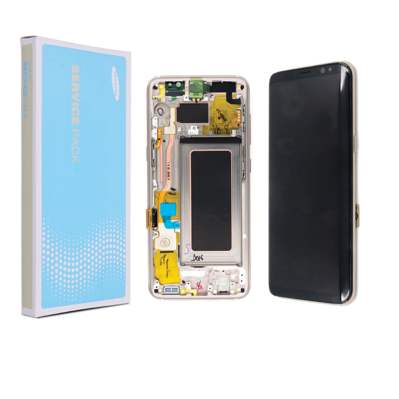 Samsung Galaxy S8 G950F Gold Service Pack LCD & Touch Screen / Display - MPD Mobile Parts & Devices