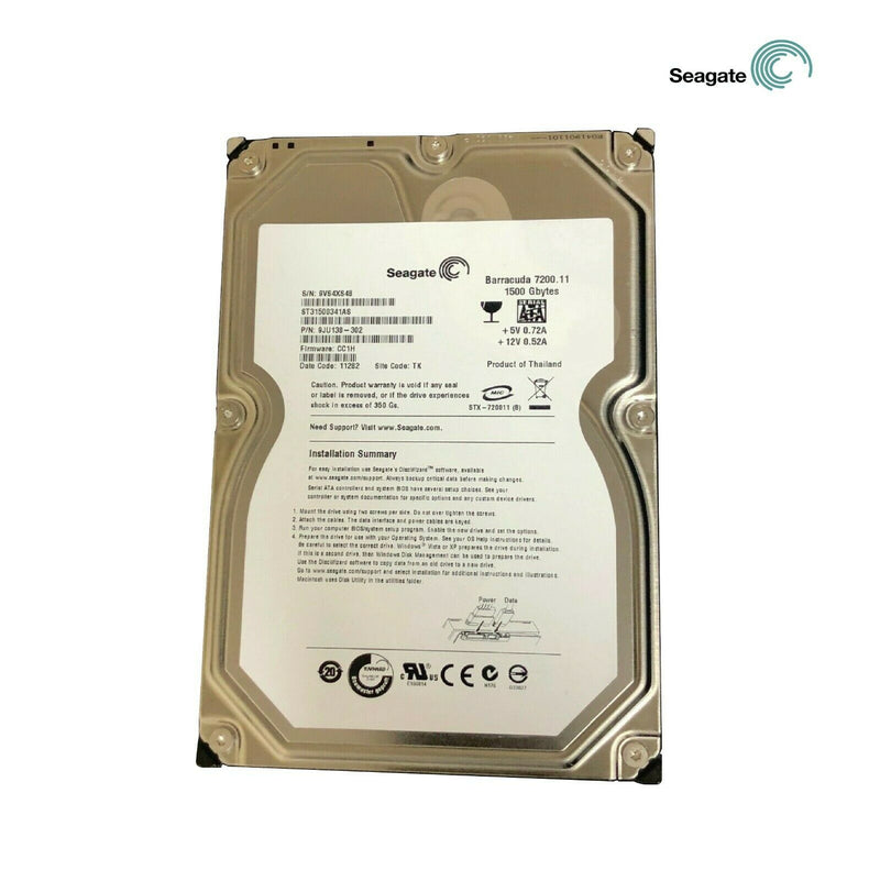 Seagate Barracuda 3.5" Internal SATA Hard Drive 1.5TB 7200rpm 32MB, ST31500341AS - MPD Mobile Parts & Devices - Motorola Authorized Distributor