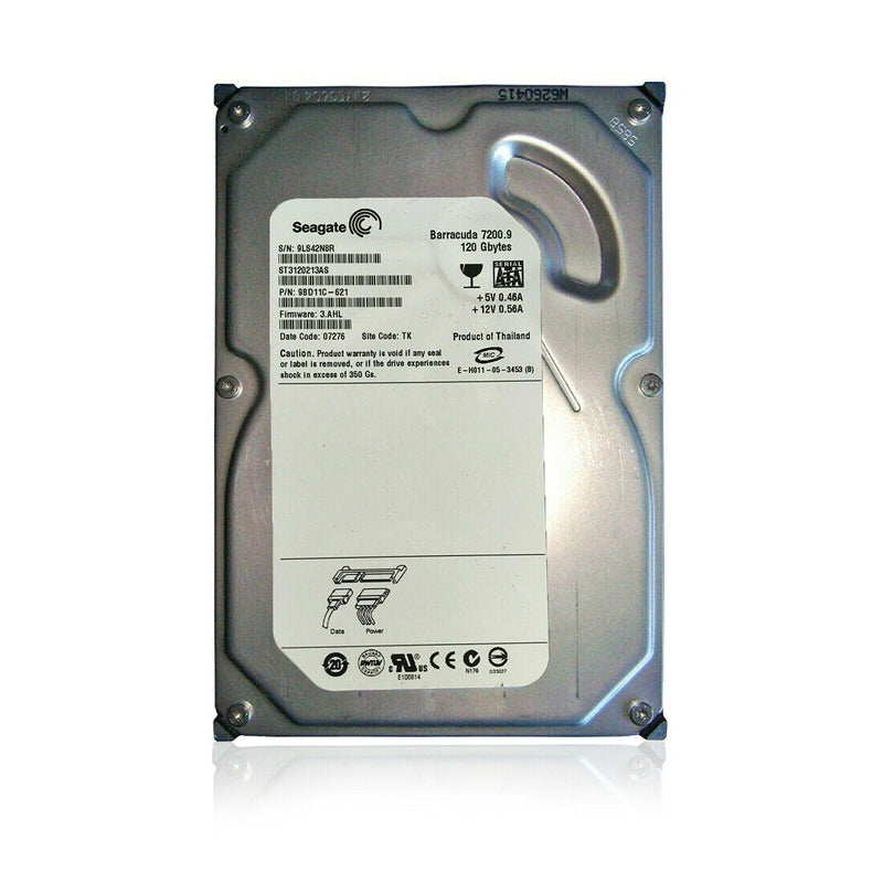 Seagate Barracuda 3.5" IDE Internal Hard Drive 120GB 7200RPM SATA, ST3120213AS - MPD Mobile Parts & Devices - Motorola Authorized Distributor