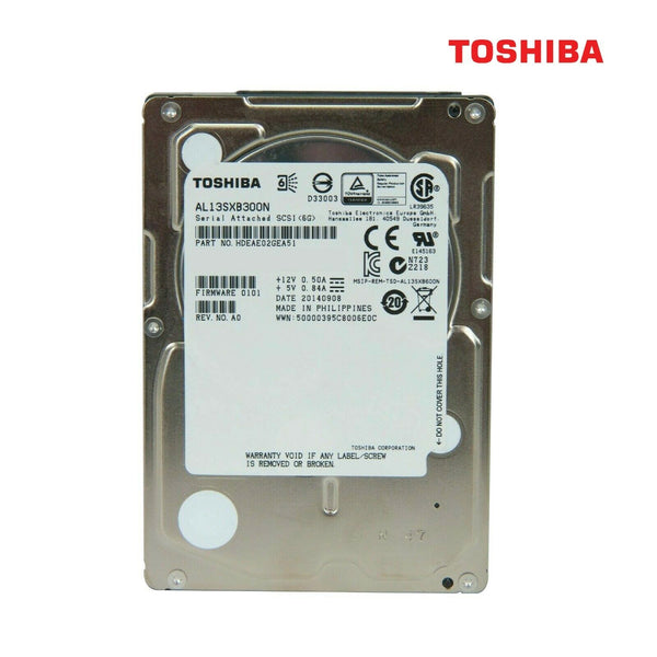 Toshiba 2.5" Internal Hard Drive 300GB SAS 6Gb/s 15krpm 64MB NB HDD, AL13SXB300N - MPD Mobile Parts & Devices - Motorola Authorized Distributor